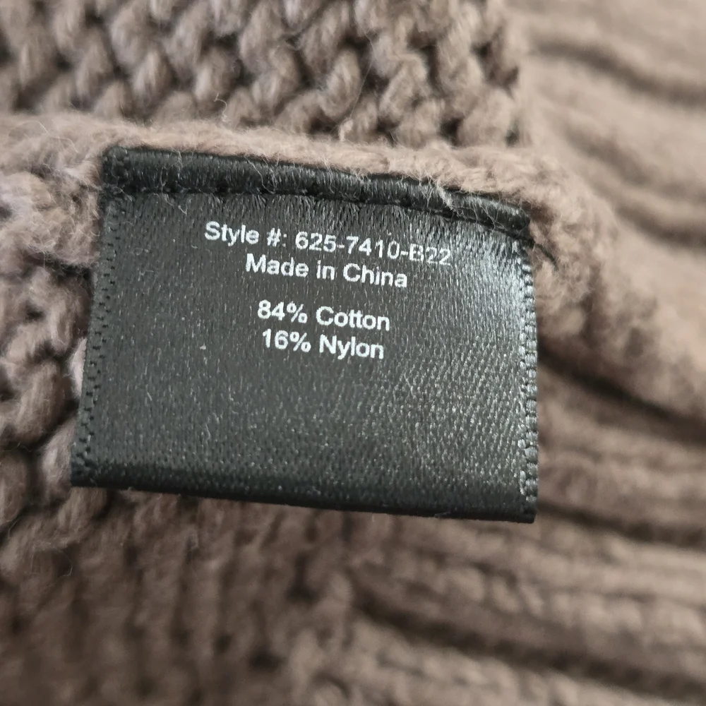 Jenni Kayne Knit Crewneck Sweater in Dusty Taupe Tan Size S - Picture 4 of 6